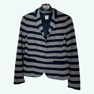 GAP, The Academy, Navy & Grey Striped Blazer, Size 12